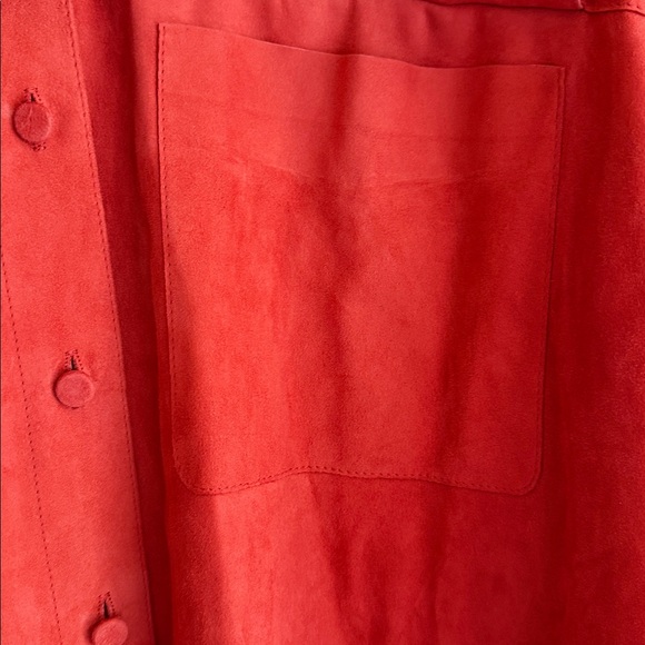 Lafayette 148 New York 100% Lamb Suede Button Down - Picture 12 of 16